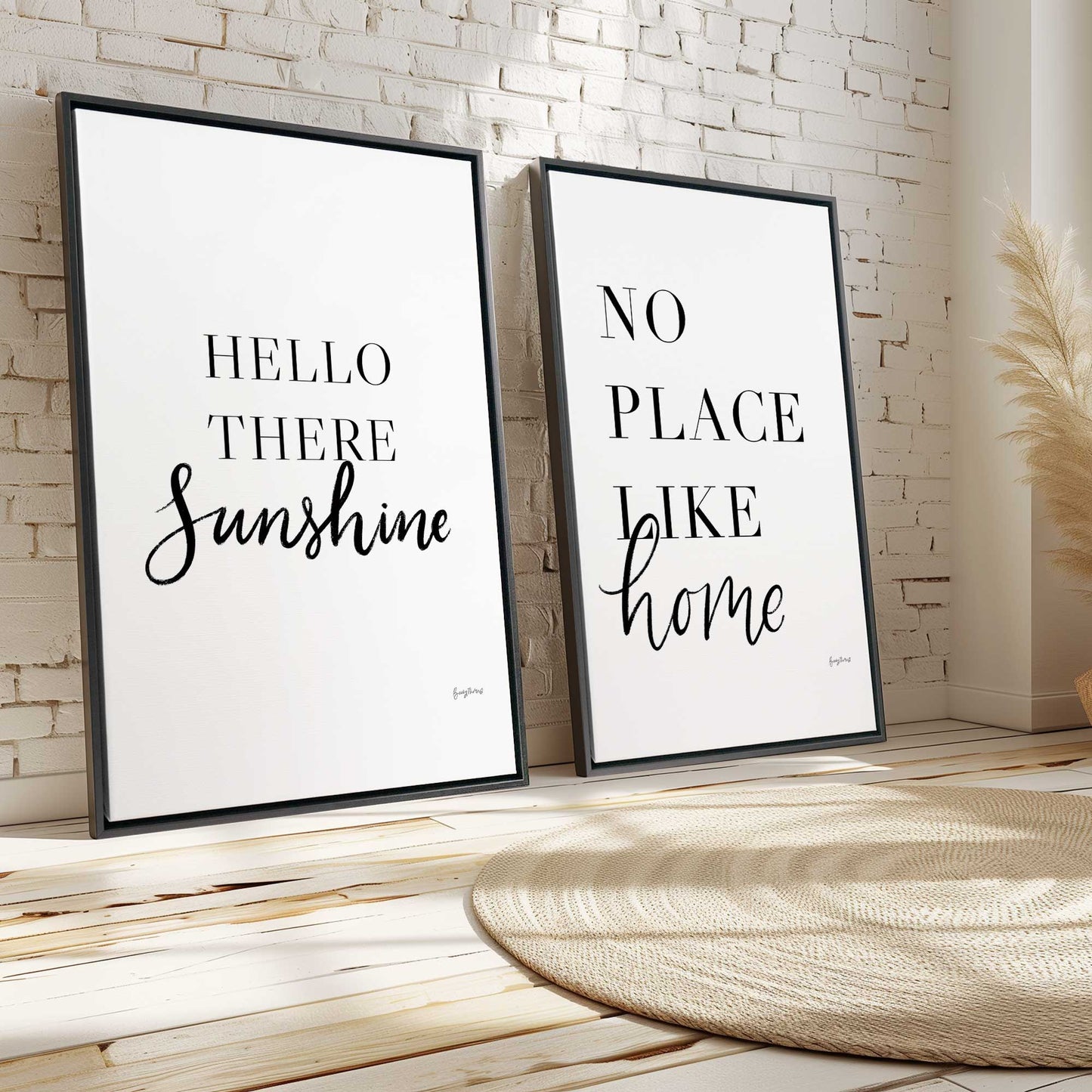 Simple Words, Set of 2 Print on Canvas