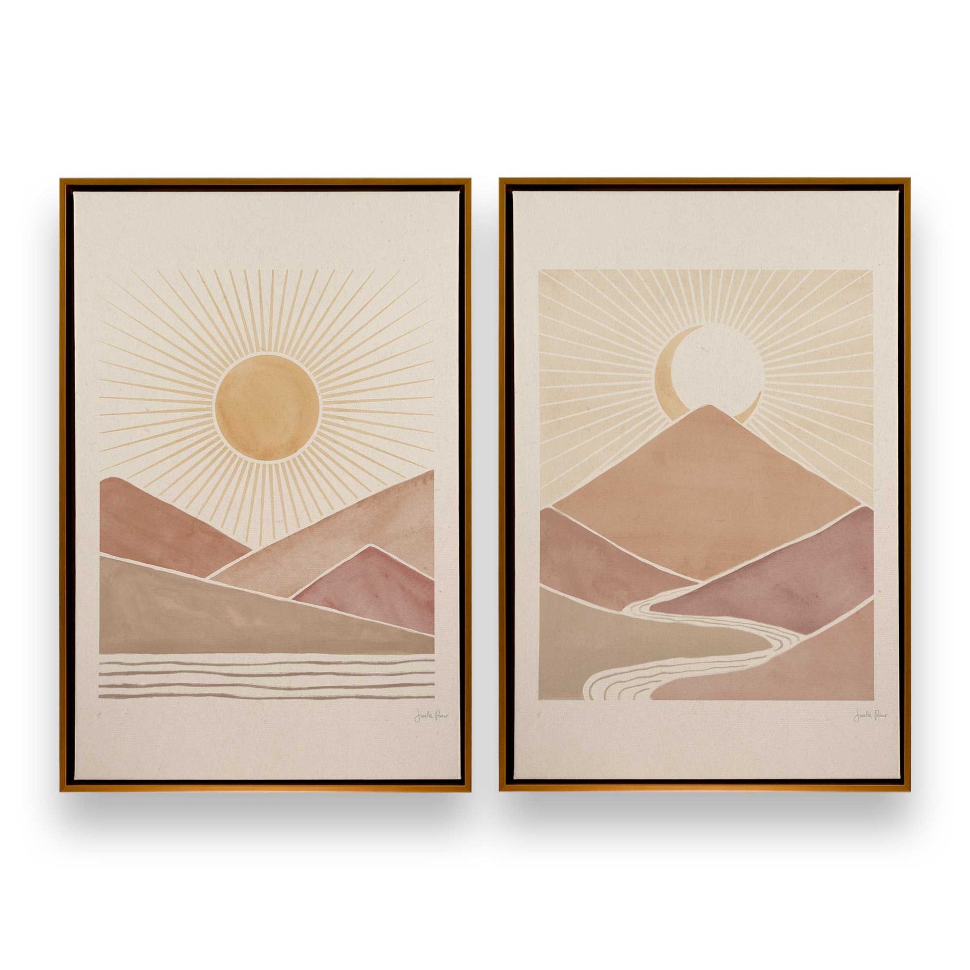 [Color:Polished Gold] Picture of art in a Polished Gold frame