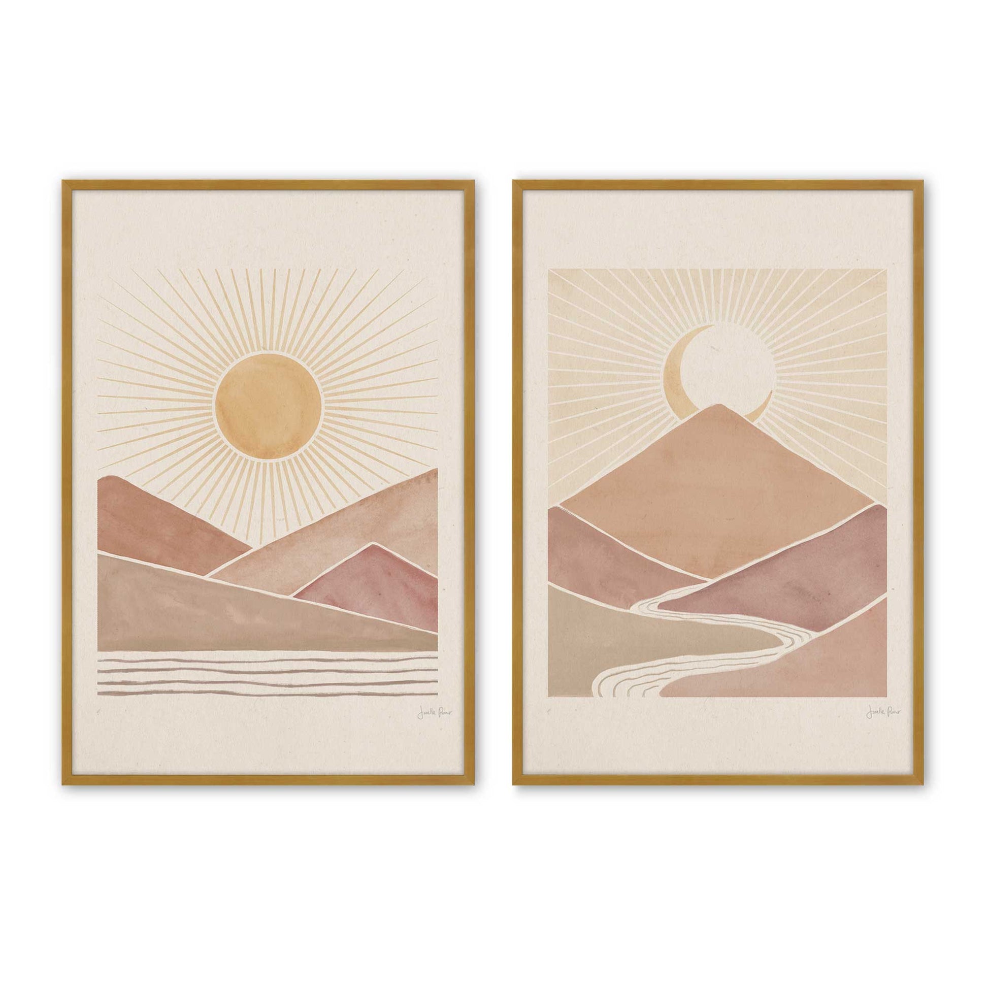 [Color:Polished Gold] Picture of art in a Polished Gold frame