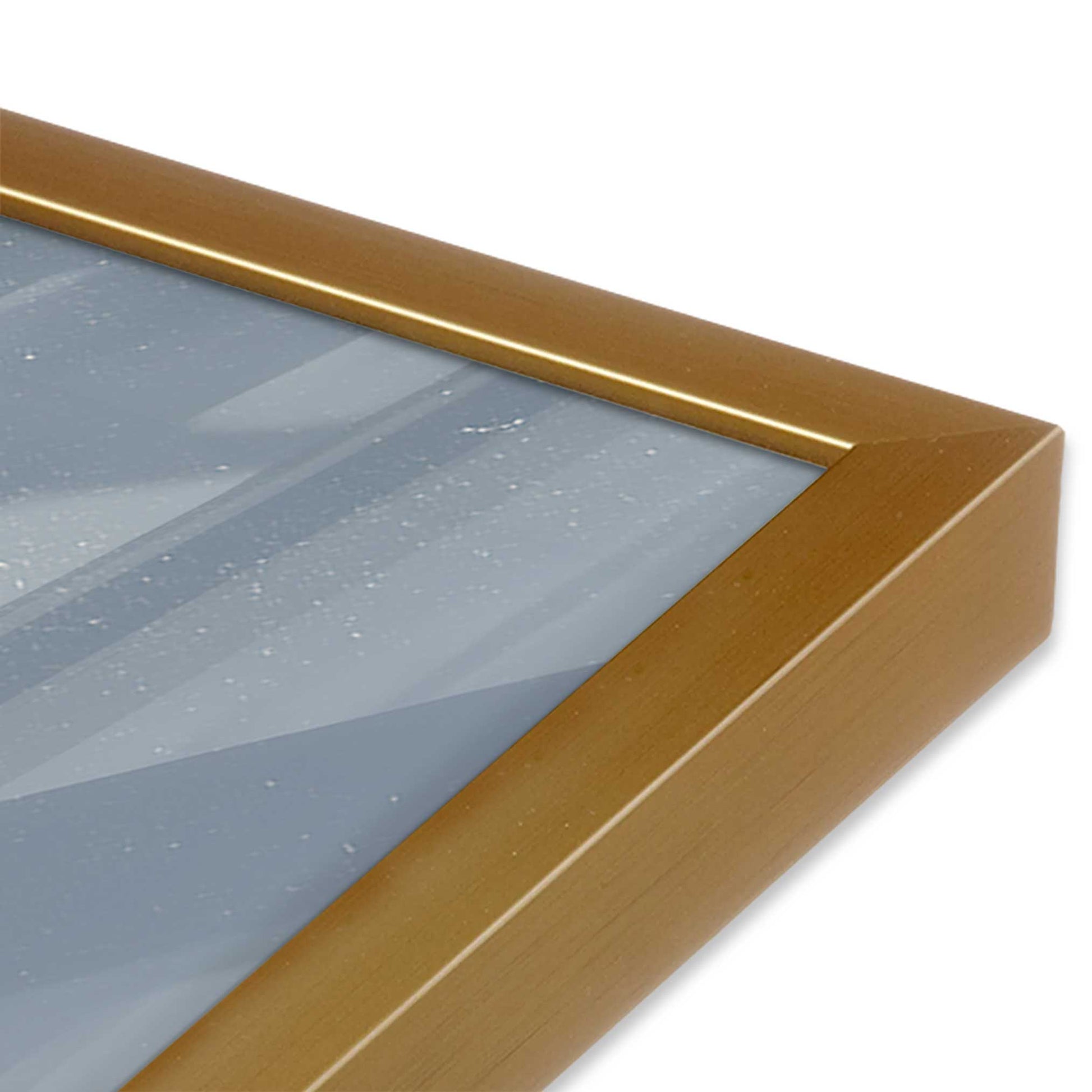 [Color:Polished Gold] Picture of art in a Polished Gold frame of the corner