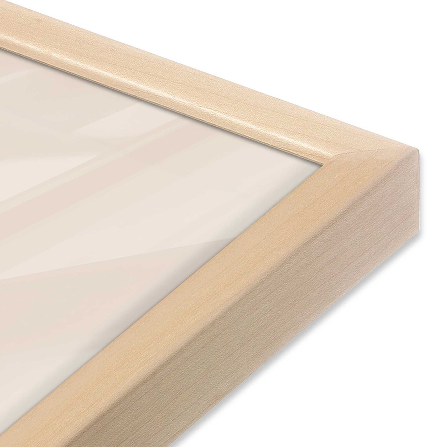 [Color:Raw Maple] Picture of art in a Raw Maple frame of the corner