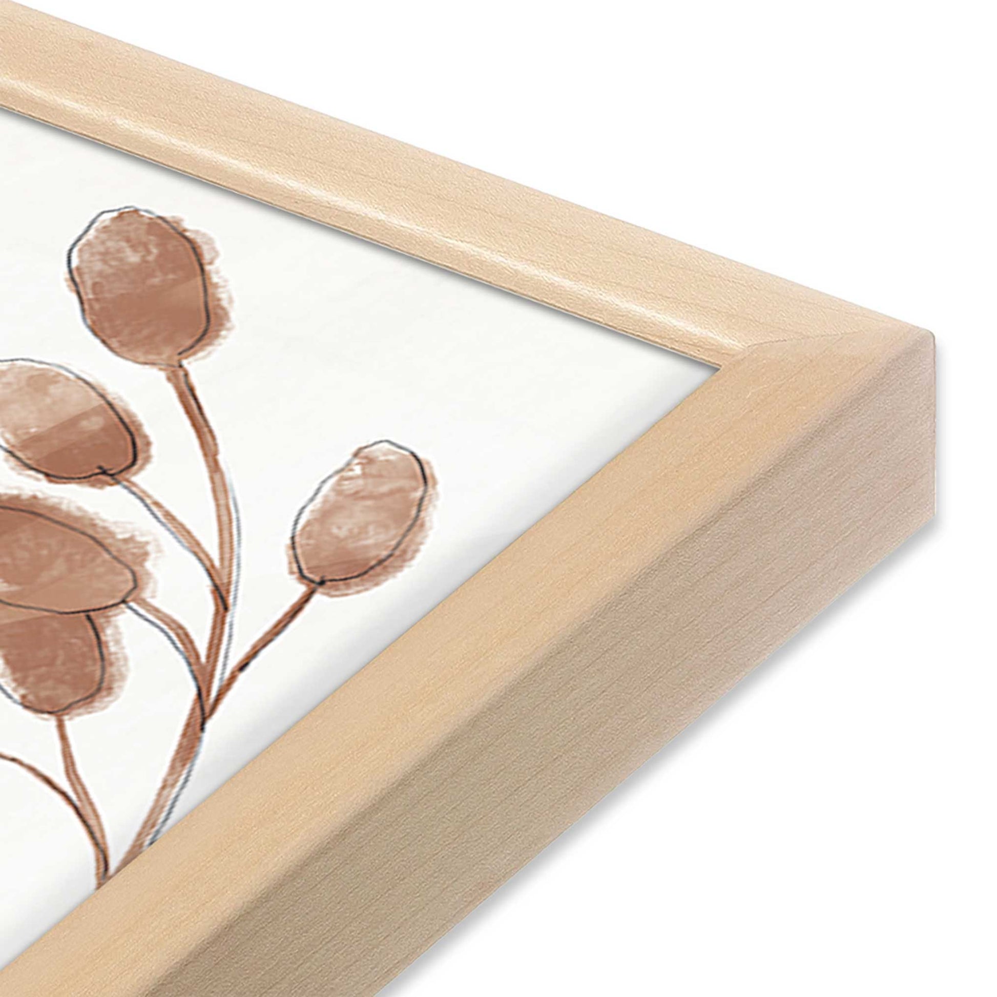[Color:Raw Maple], Picture of art in a Raw Maple frame of the corner