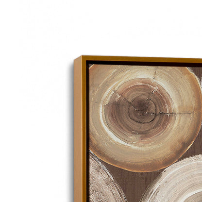 [Color:Polished Gold], Picture of art in a Polished Gold frame at an angle