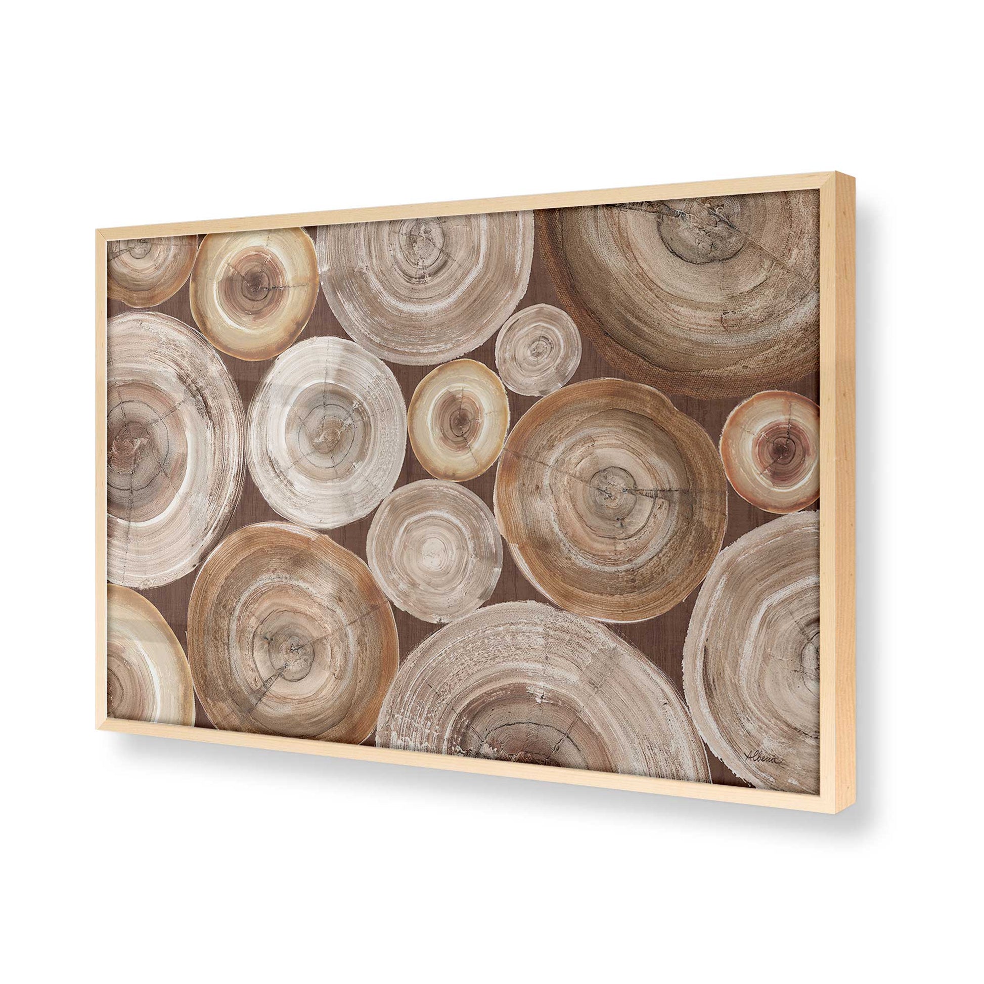 [Color:Raw Maple], Picture of art in a Raw Maple frame of the corner