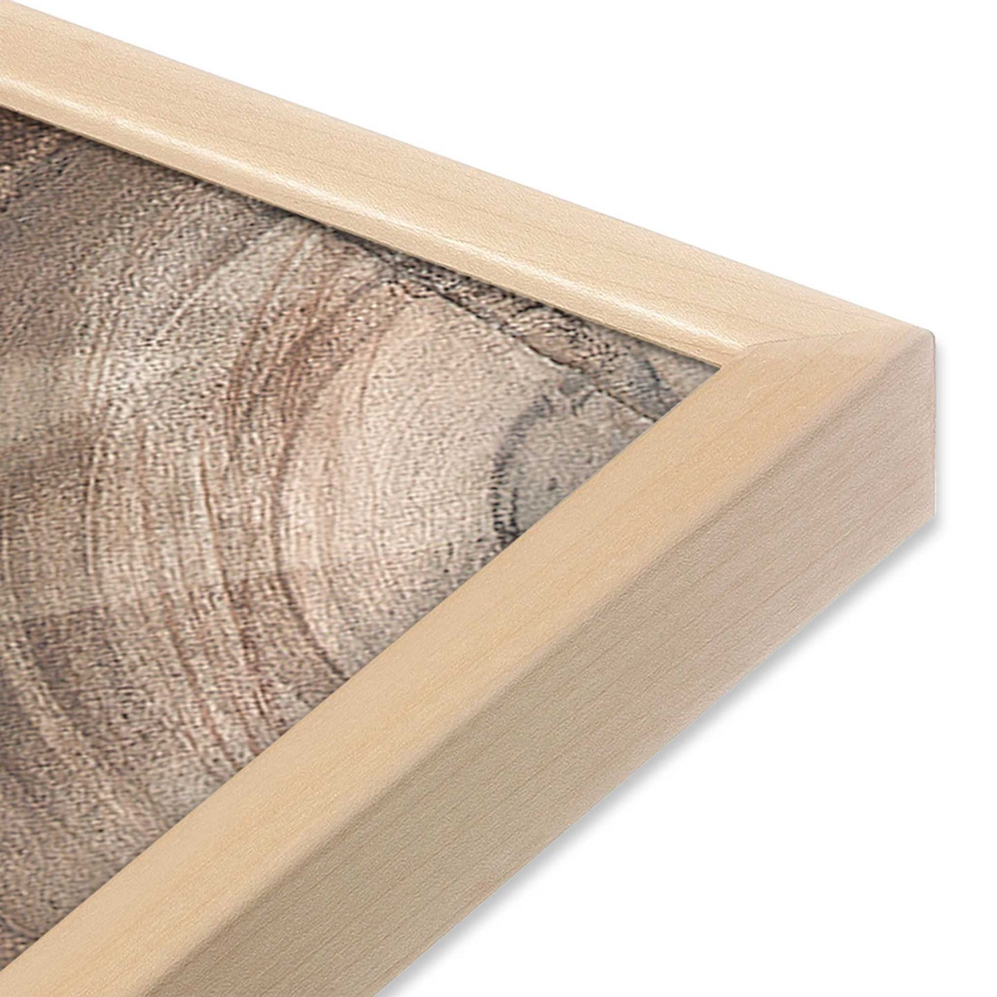 [Color:Raw Maple], Picture of art in a Raw Maple frame of the corner