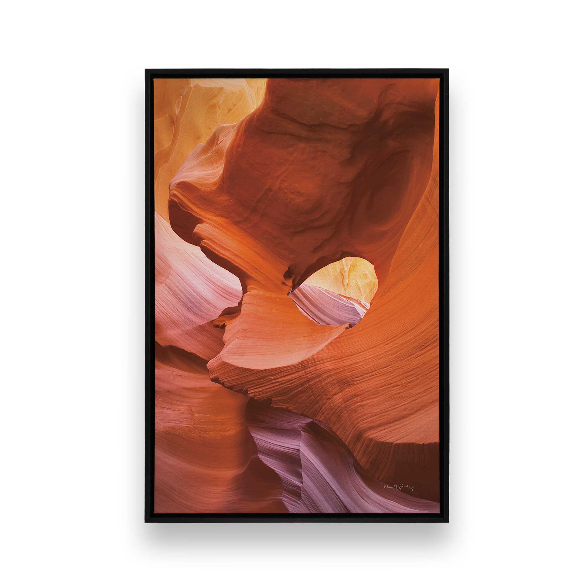 [Color:Satin Black], Picture of art in a Satin Black frame