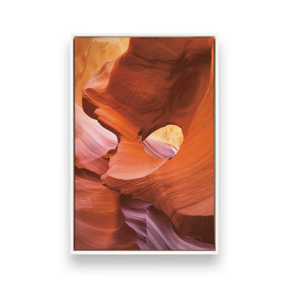 [Color:Opaque White], Picture of art in a White frame