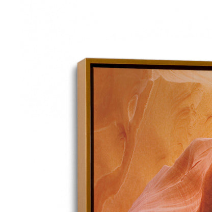 [Color:Polished Gold], Picture of art in a Polished Gold frame at an angle