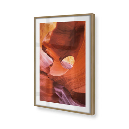 [Color:Brushed Gold], Picture of art in a Brushed Gold frame of the corner