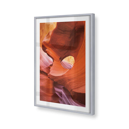 [Color:Polished Chrome], Picture of art in a Polished Chrome frame of the corner