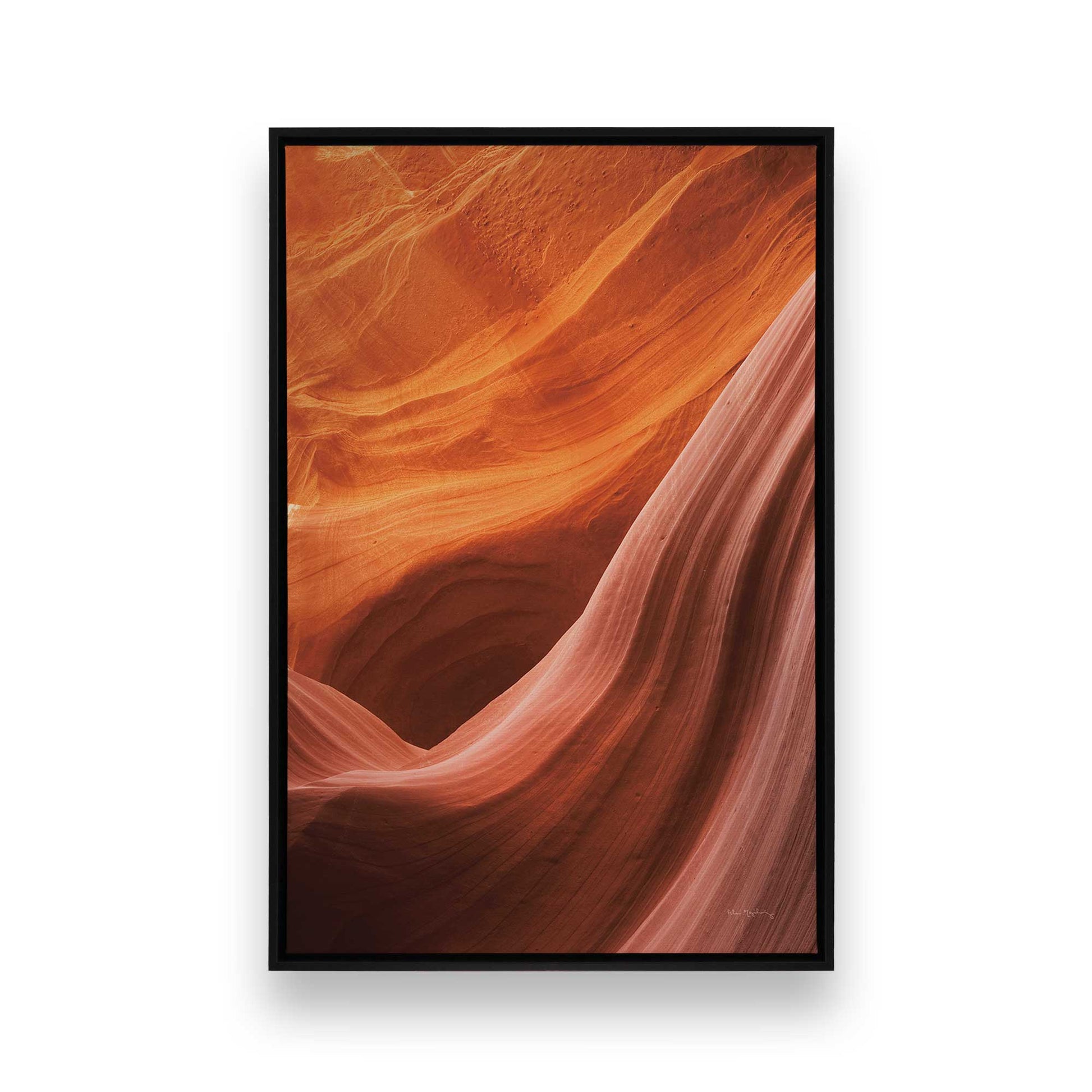 [Color:Satin Black], Picture of art in a Satin Black frame