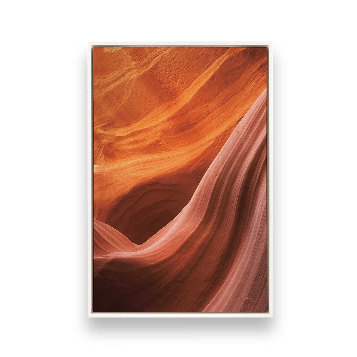 [Color:Opaque White], Picture of art in a White frame