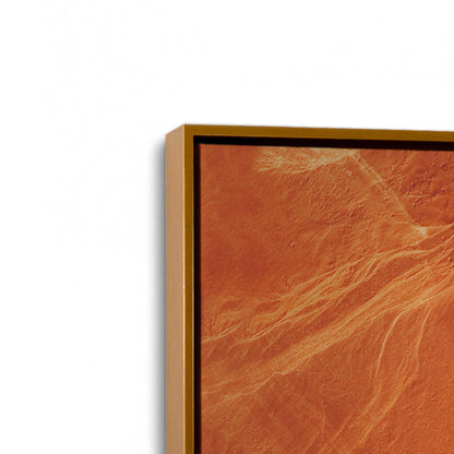 [Color:Polished Gold], Picture of art in a Polished Gold frame at an angle