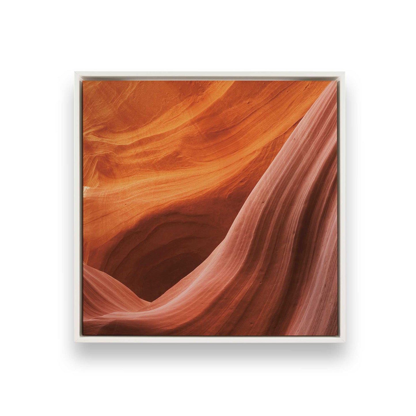 [Color:Opaque White], Picture of art in a White frame