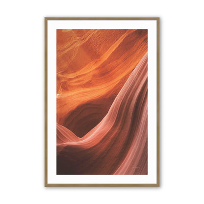 [Color:Brushed Gold], Picture of art in a Brushed Gold frame