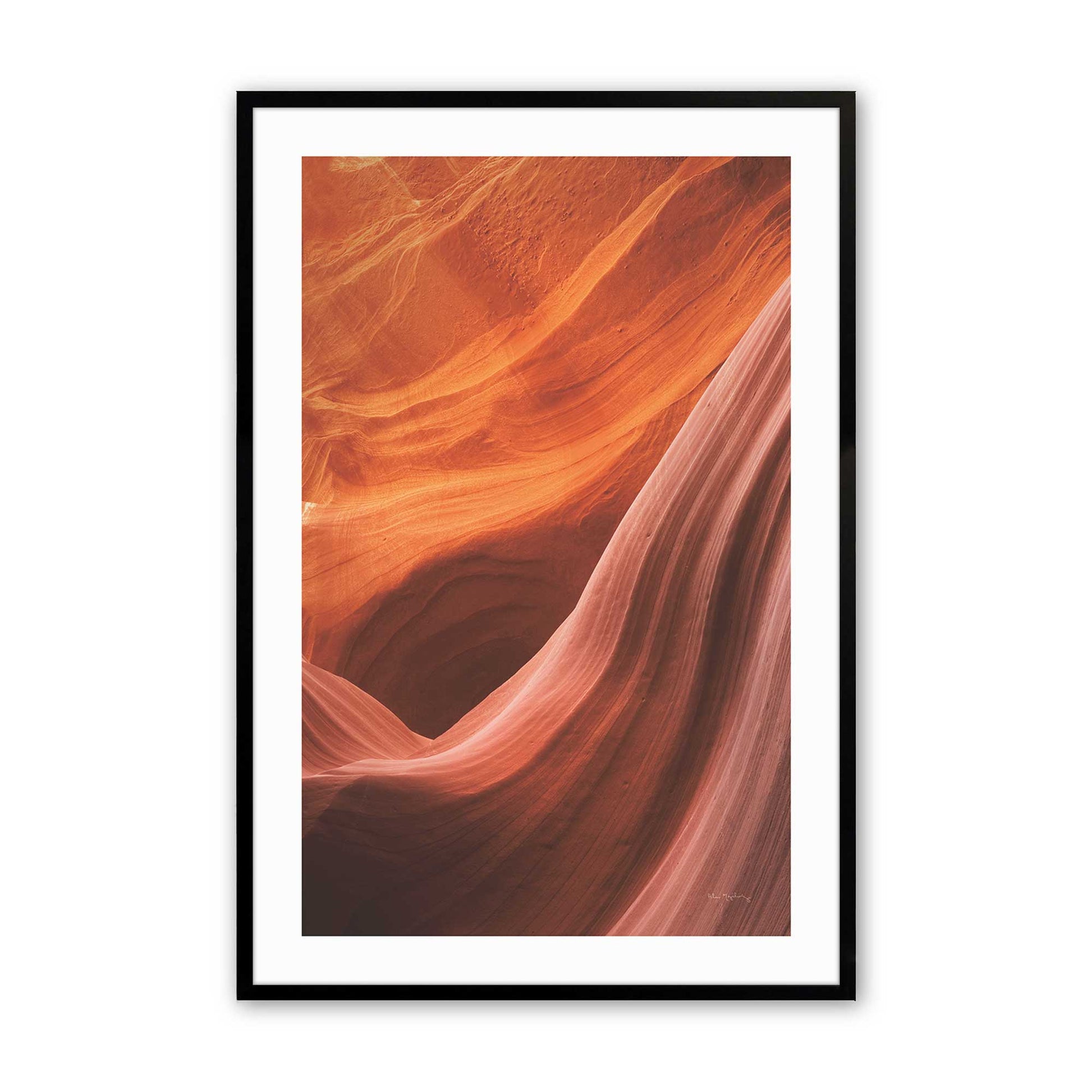 [Color:Satin Black], Picture of art in a Satin Black frame