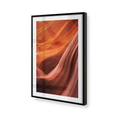 [Color:Satin Black], Picture of art in a Satin Black frame of the corner