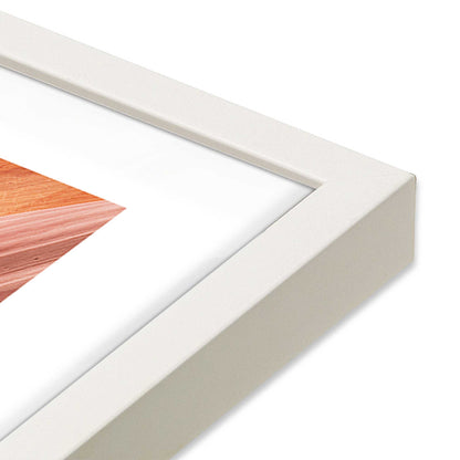 [Color:Opaque White], Picture of art in a Opaque White frame of the corner