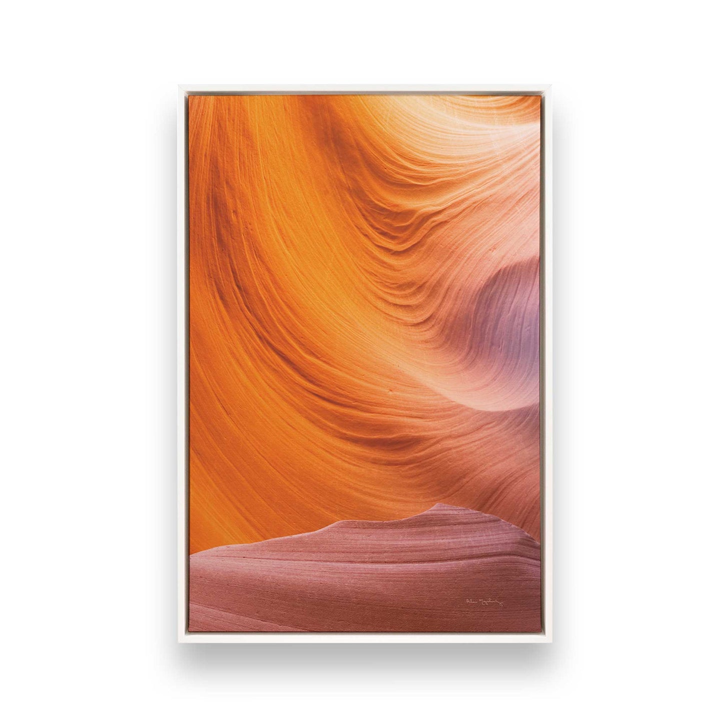 [Color:Opaque White], Picture of art in a White frame