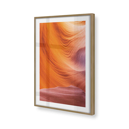 [Color:Brushed Gold], Picture of art in a Brushed Gold frame of the corner