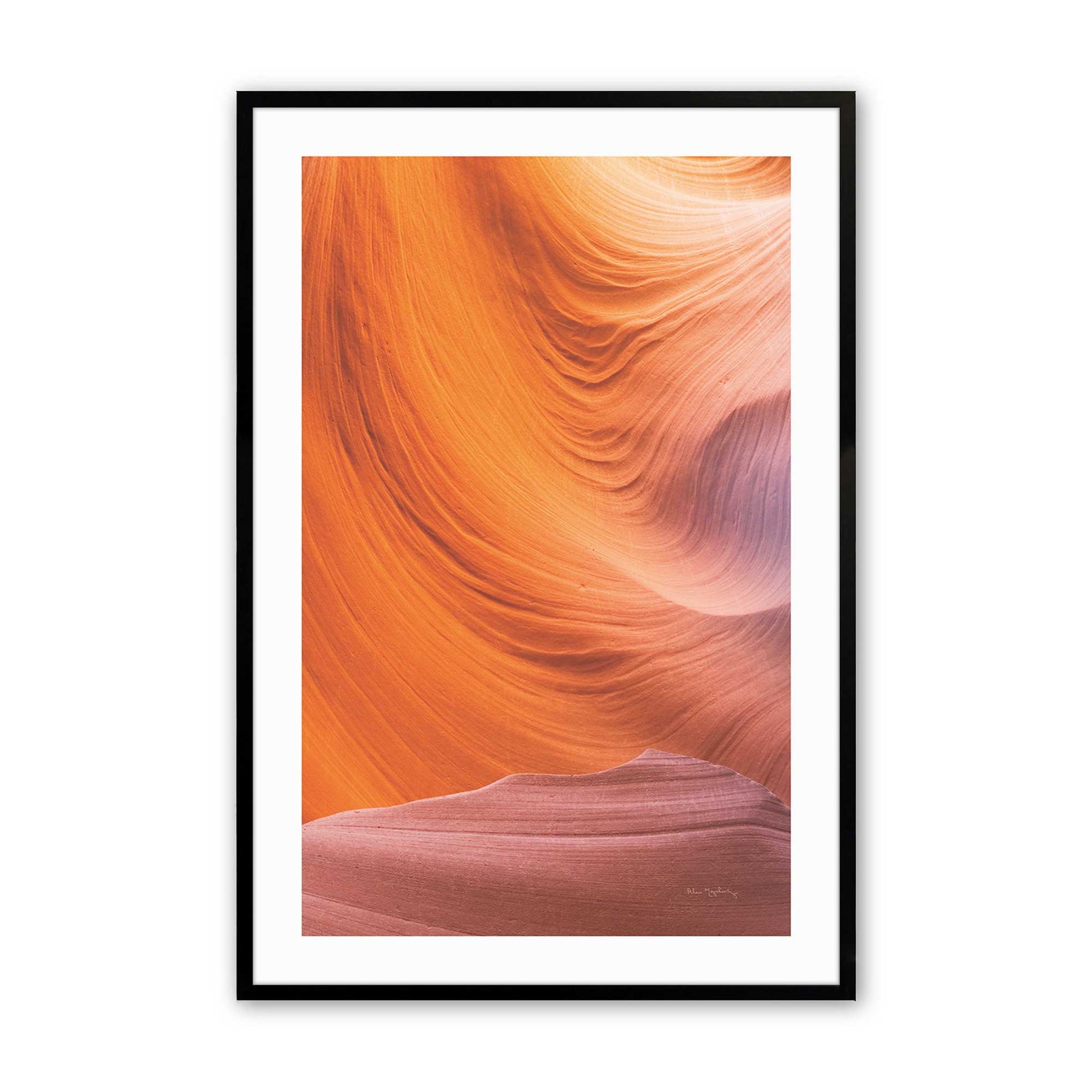 [Color:Satin Black], Picture of art in a Satin Black frame