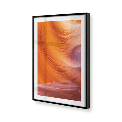 [Color:Satin Black], Picture of art in a Satin Black frame of the corner