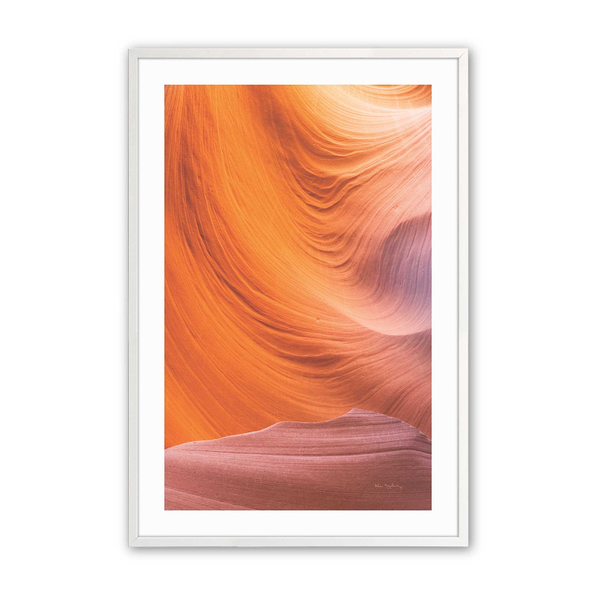 [Color:Opaque White], Picture of art in a Opaque White frame