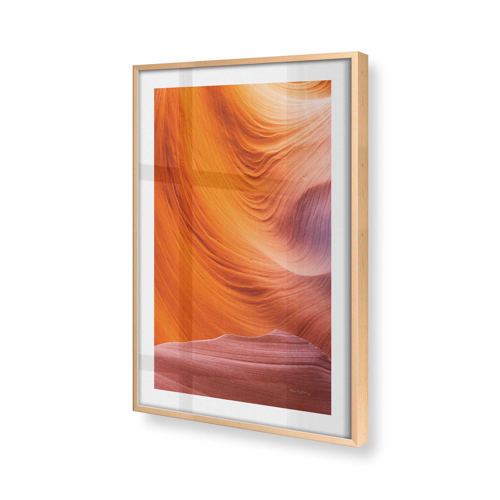 [Color:Raw Maple], Picture of art in a Raw Maple frame of the corner