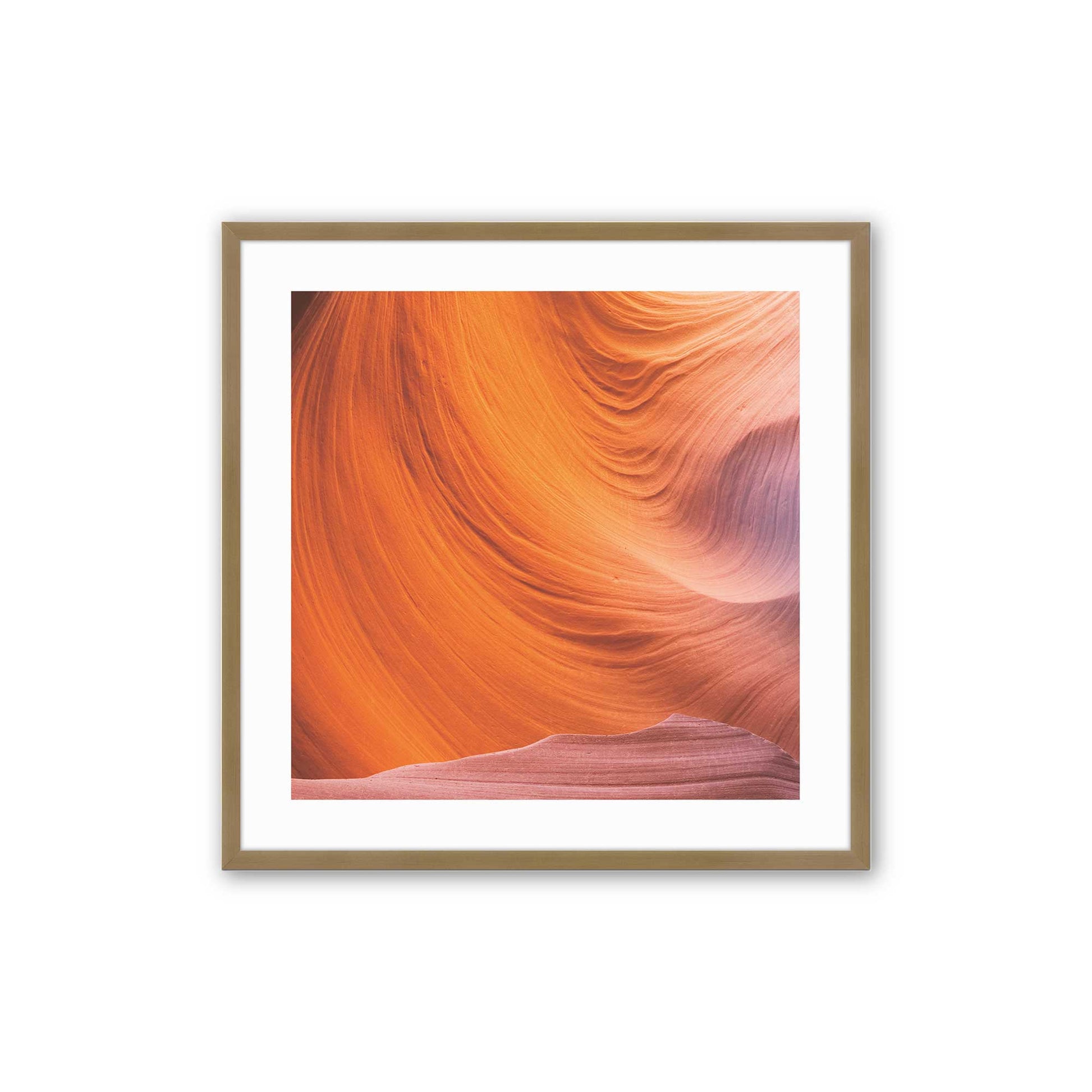 [Color:Brushed Gold], Picture of art in a Brushed Gold frame