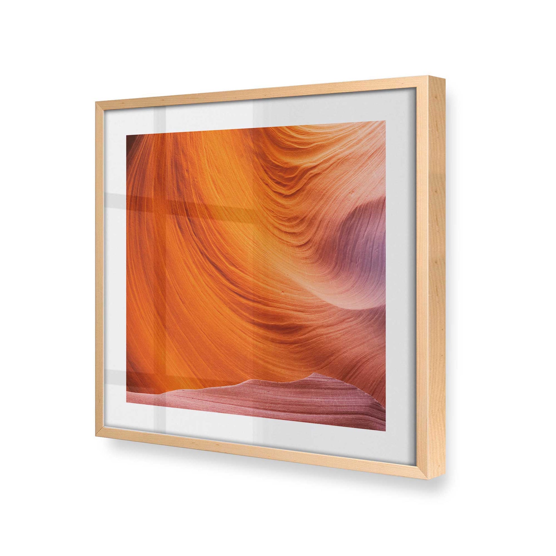 [Color:Raw Maple], Picture of art in a Raw Maple frame at an angle