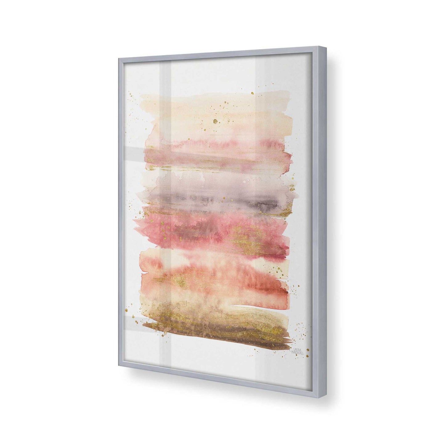 [Color:Polished Chrome], Picture of art in a Polished Chrome frame of the corner