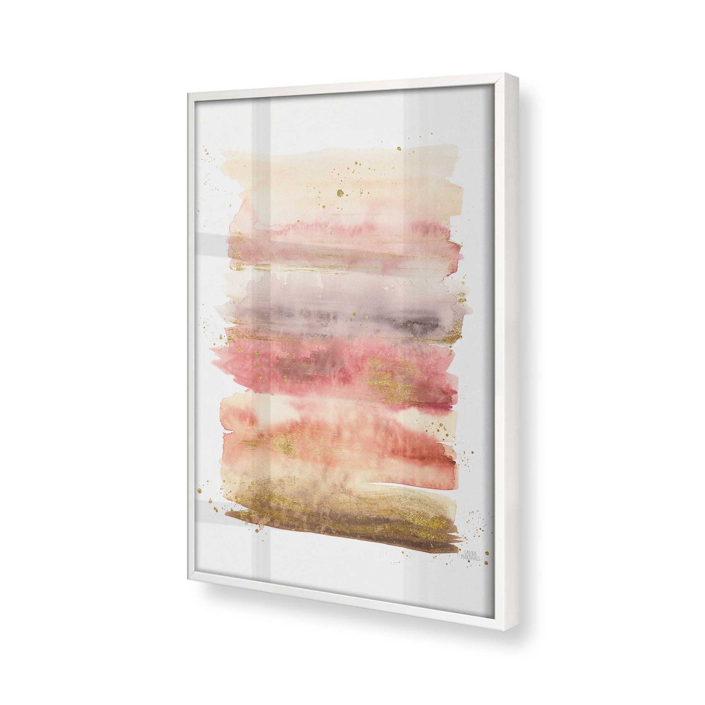 [Color:Opaque White], Picture of art in a Opaque White frame of the corner