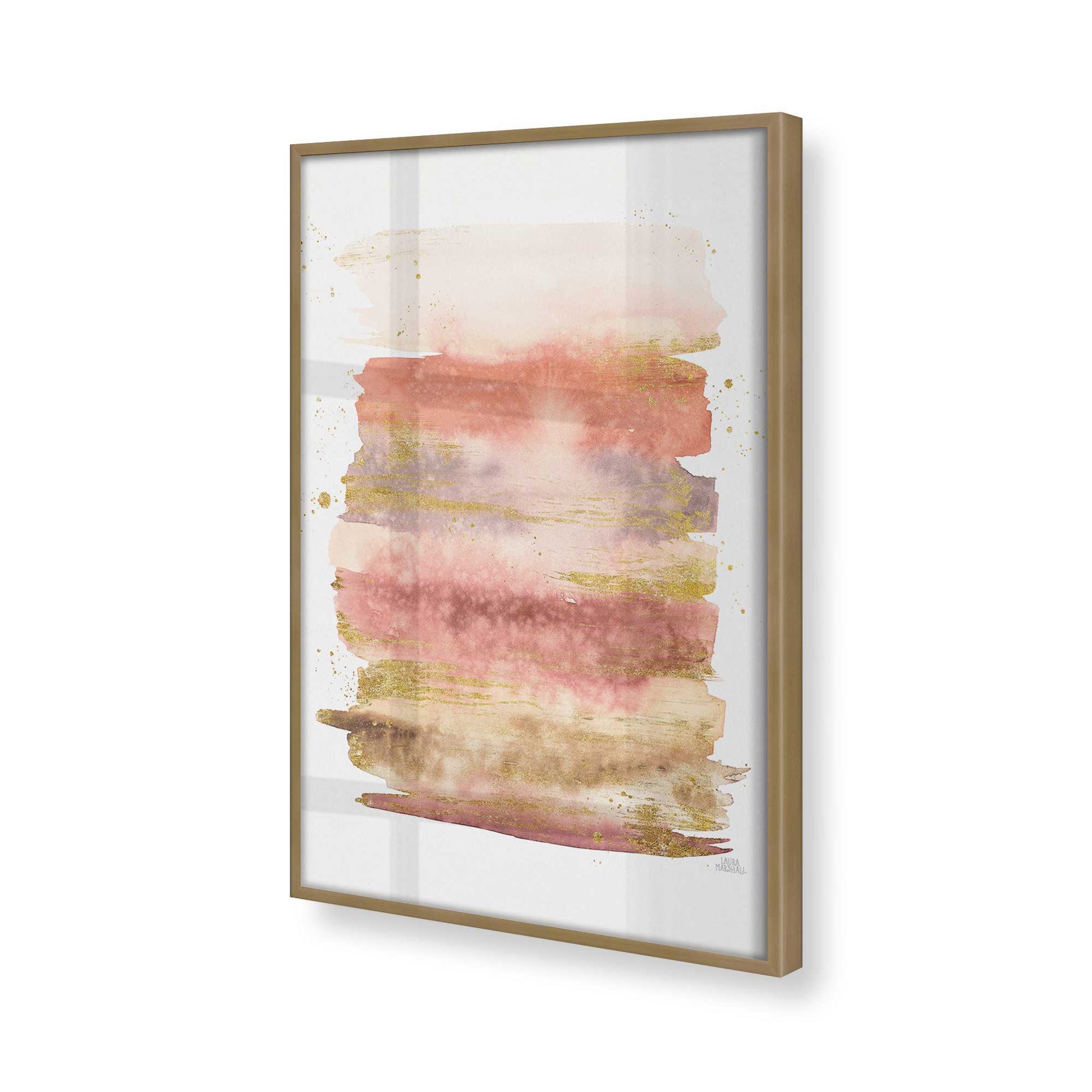 [Color:Brushed Gold], Picture of art in a Brushed Gold frame of the corner