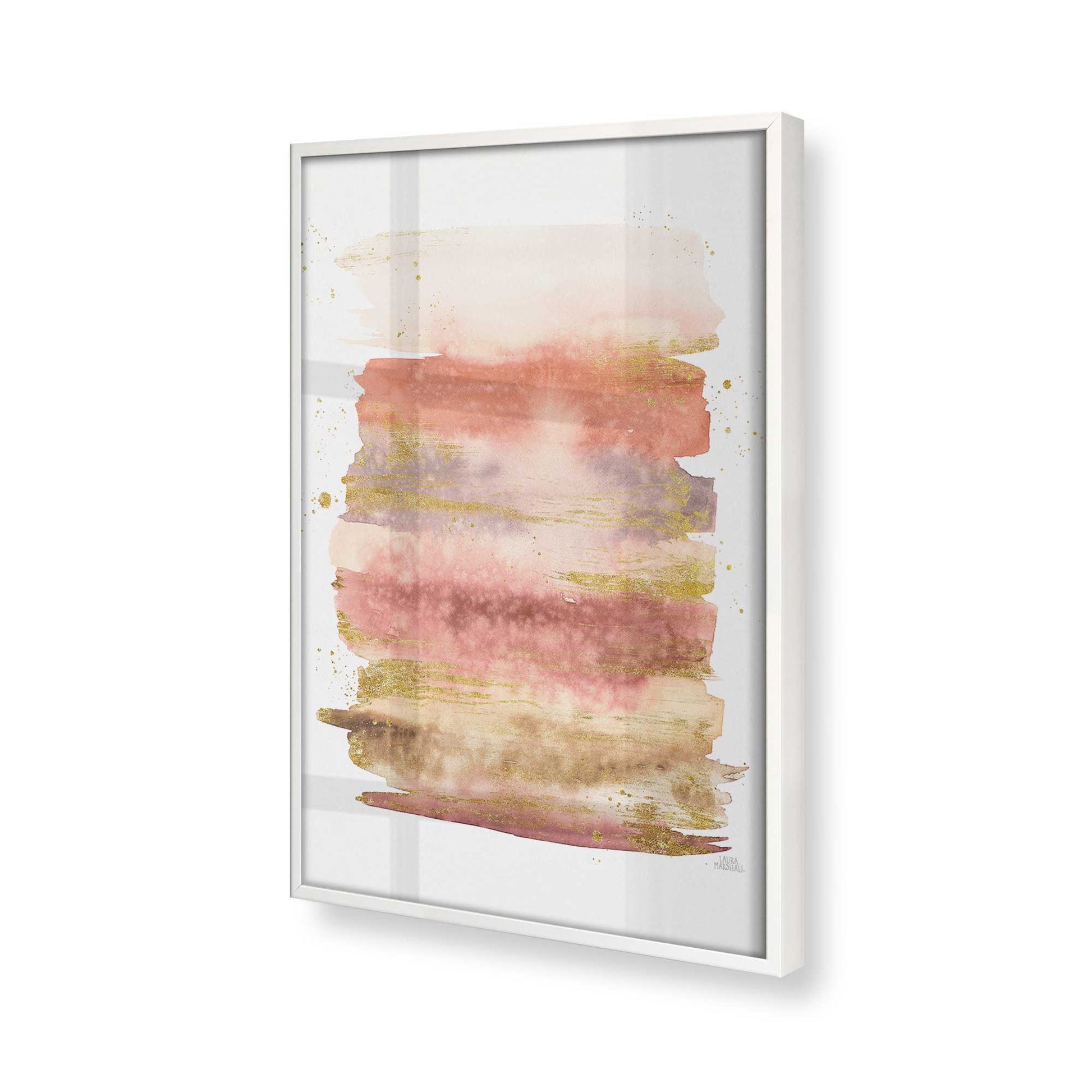 [Color:Opaque White], Picture of art in a Opaque White frame of the corner