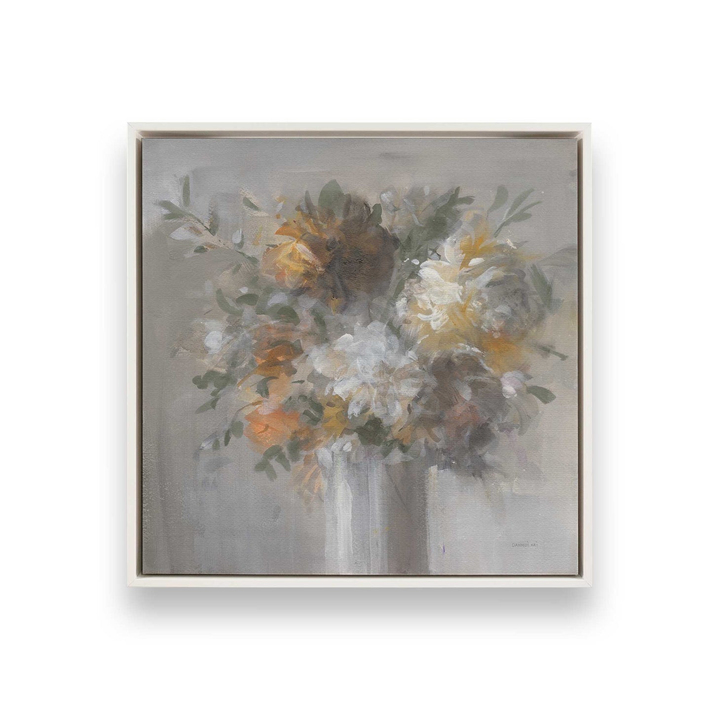 [Color:Opaque White], Picture of art in a White frame