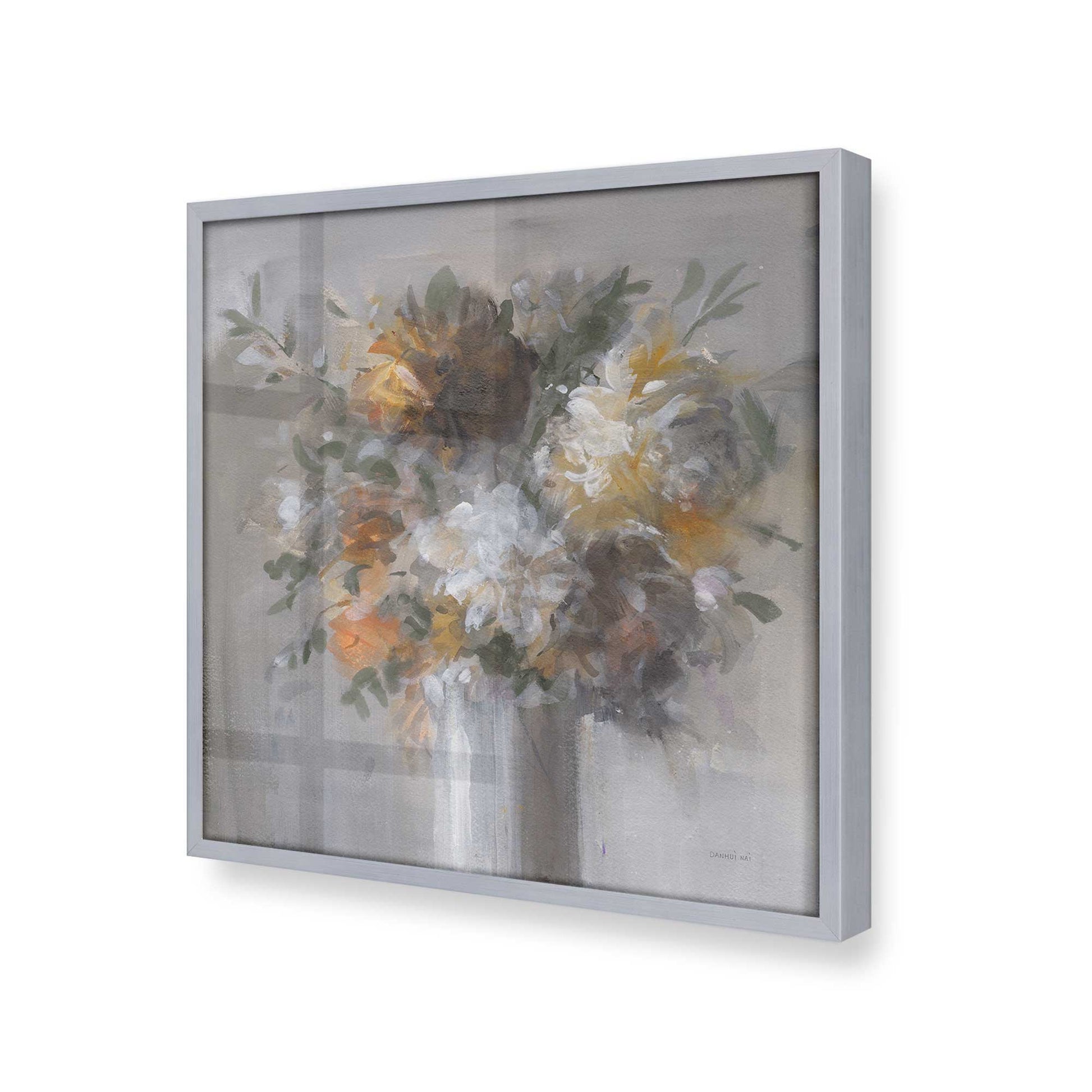 [Color:Polished Chrome], Picture of art in a Polished Chrome frame at an angle