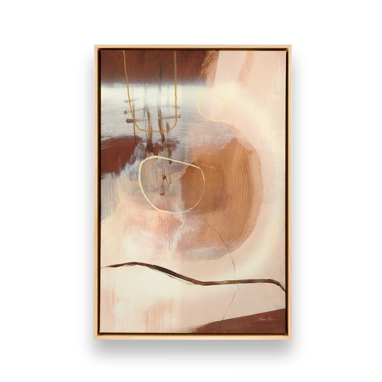 [Color:American Maple], Picture of art in a American Maple frame