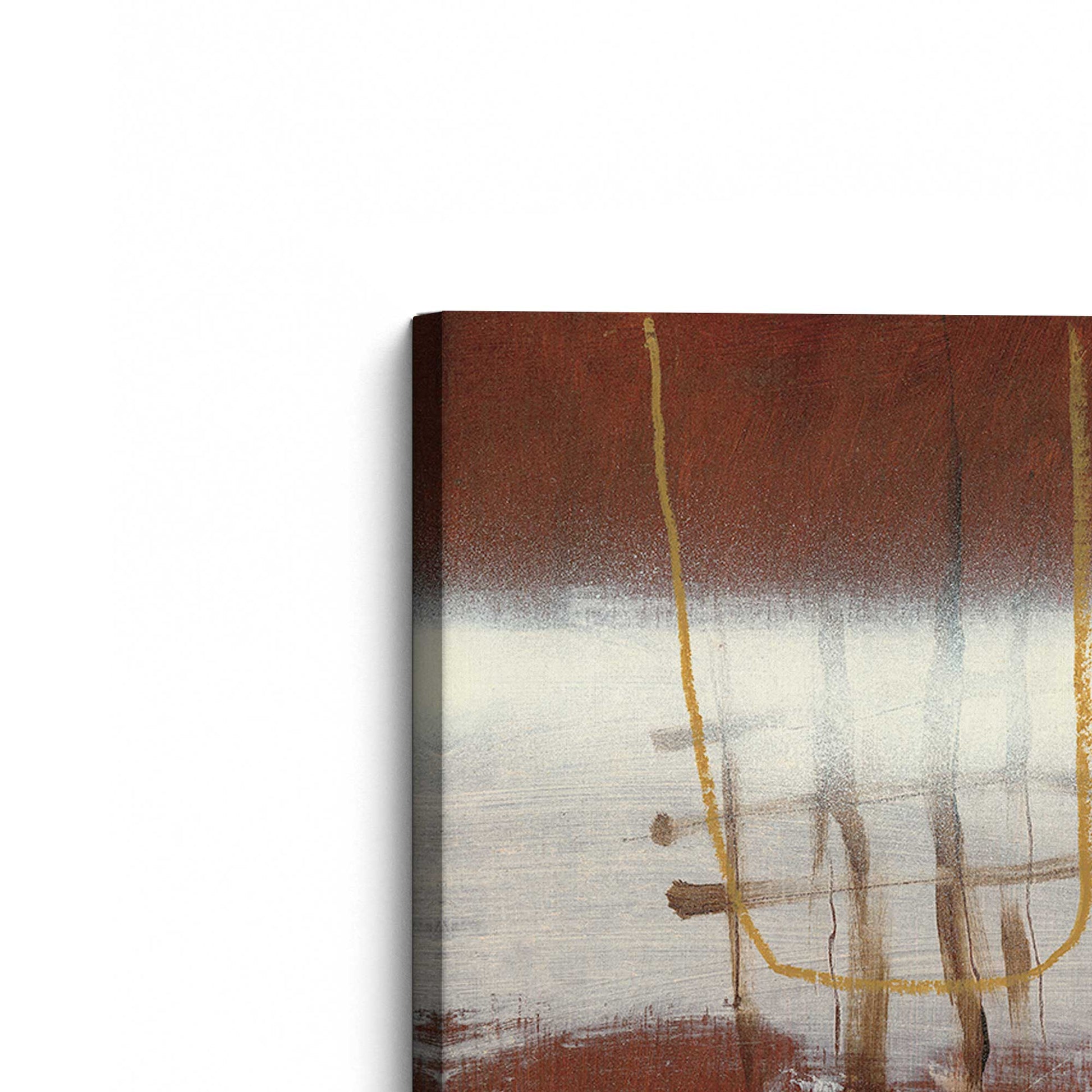 [Color:Stretched Canvas], Picture of the corner of the art