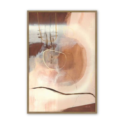 [Color:Brushed Gold], Picture of art in a Brushed Gold frame