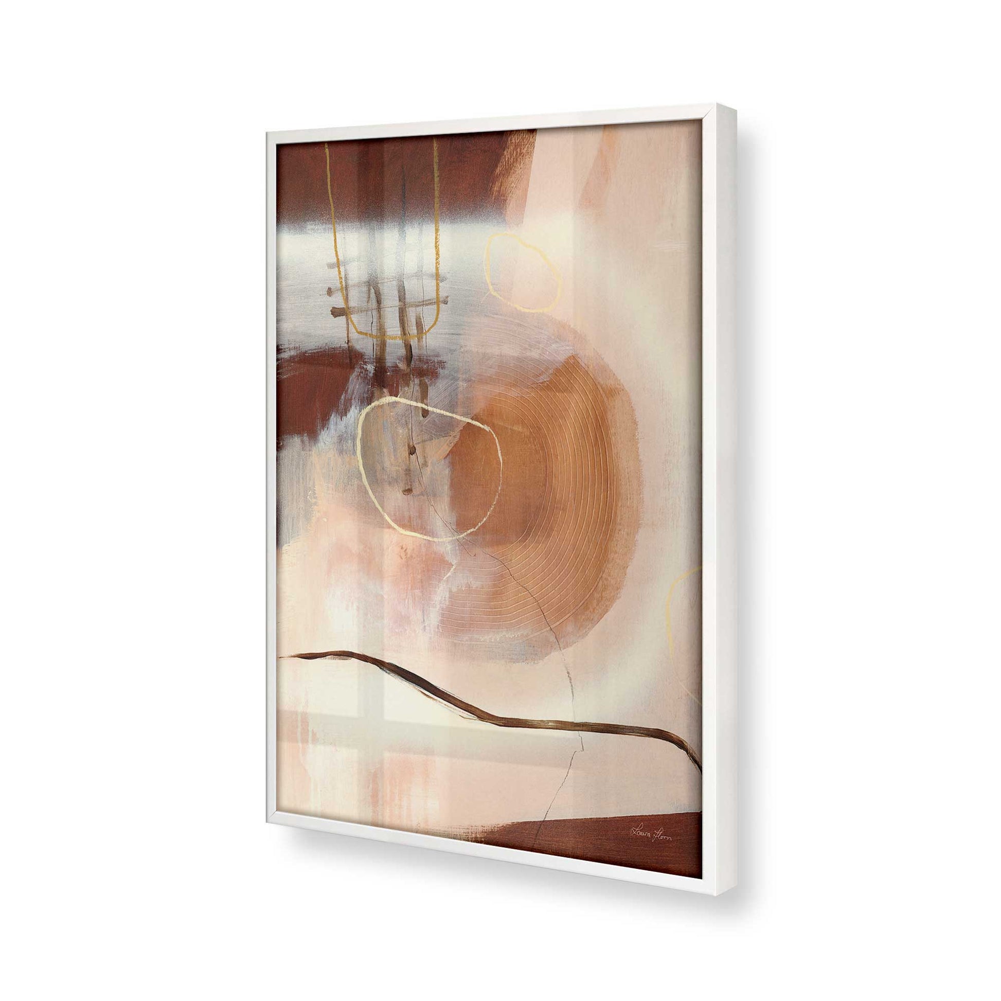 [Color:Opaque White], Picture of art in a Opaque White frame of the corner