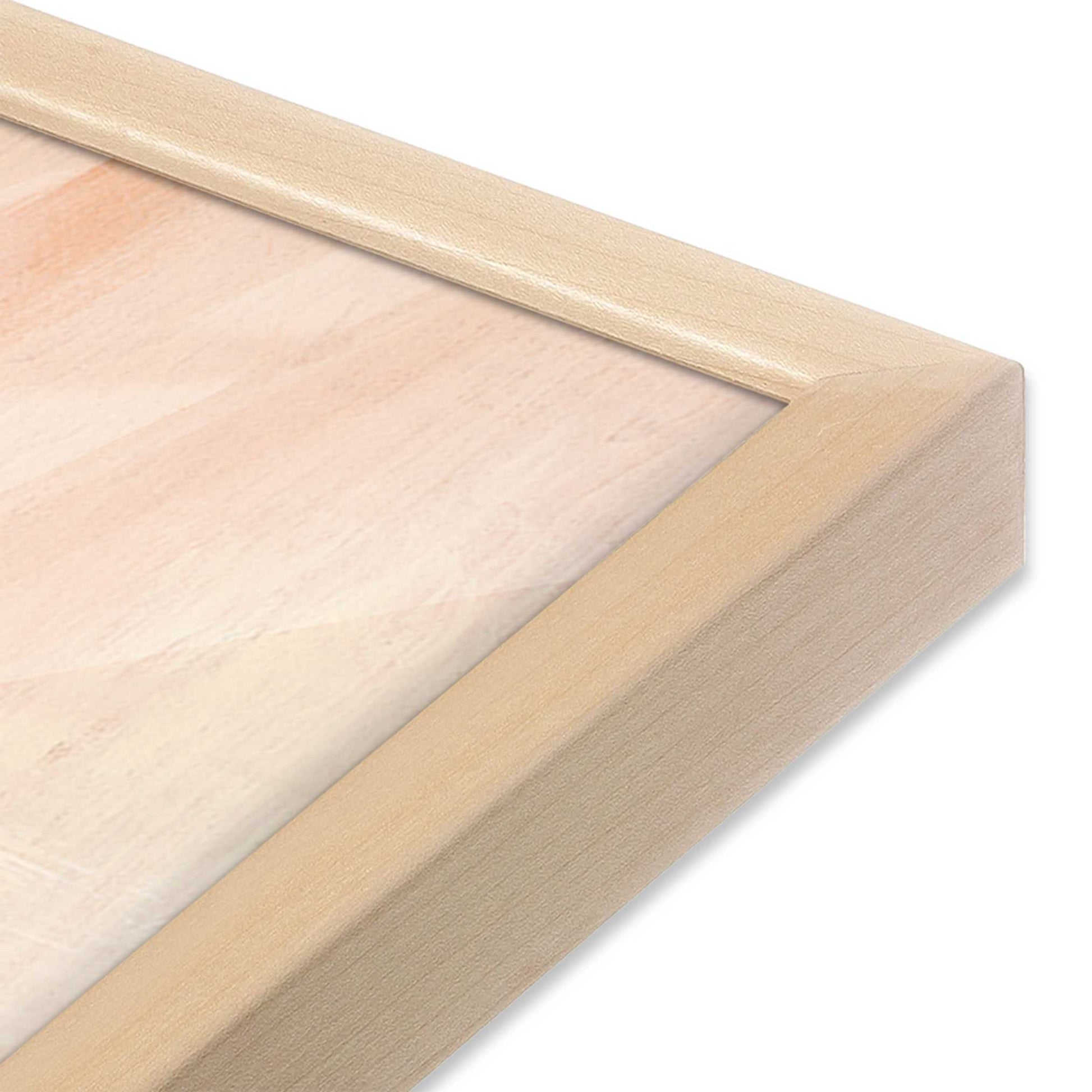 [Color:Raw Maple], Picture of art in a Raw Maple frame at an angle