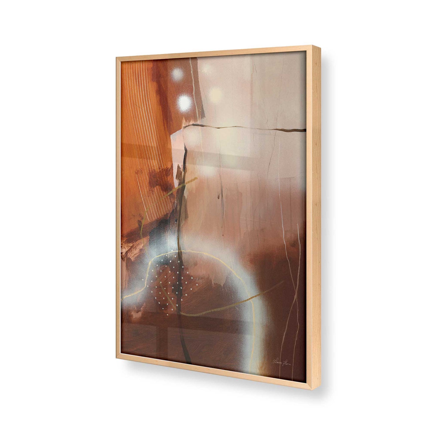 [Color:Raw Maple], Picture of art in a Raw Maple frame of the corner