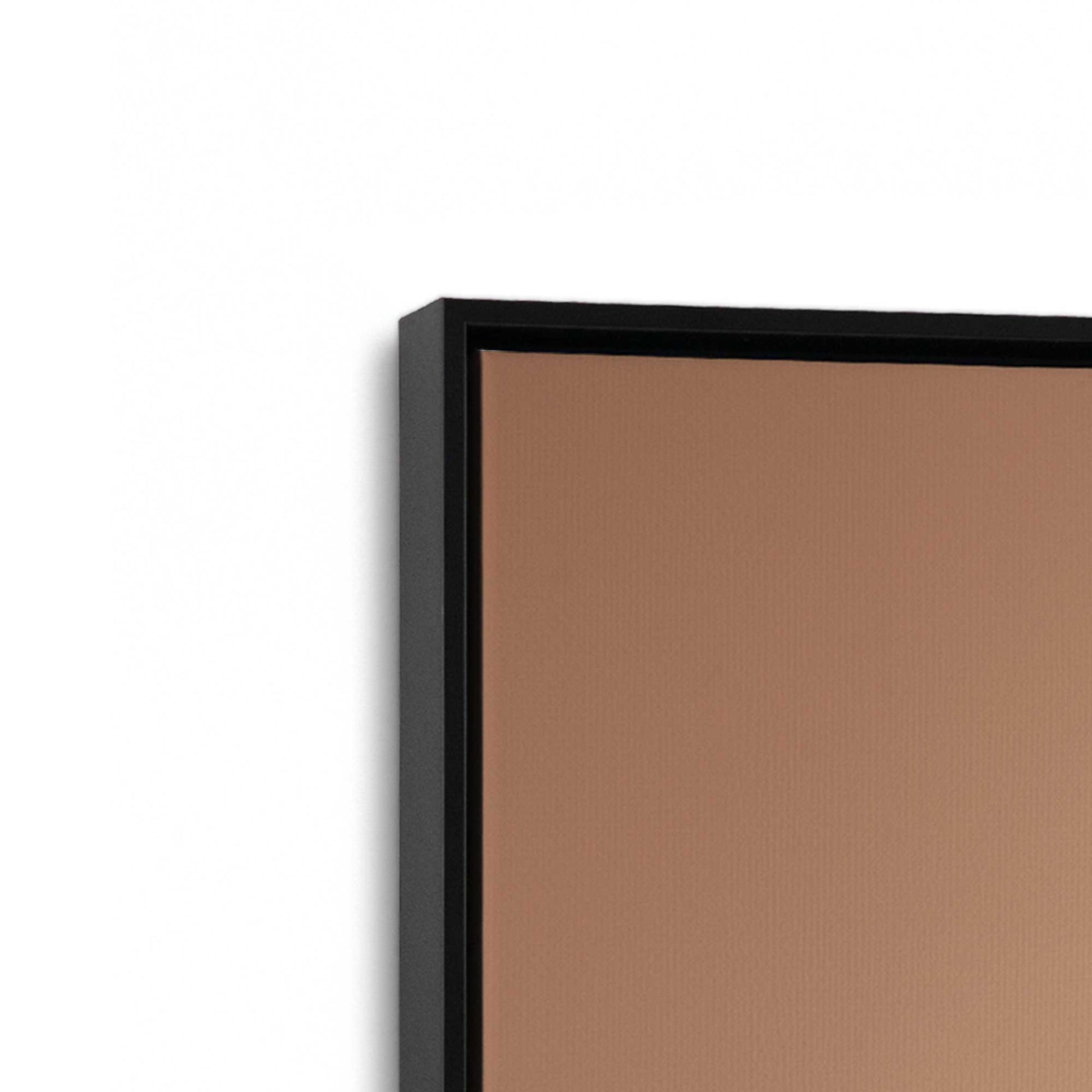 [Color:Satin Black], Picture of art in a Satin Black frame at an angle