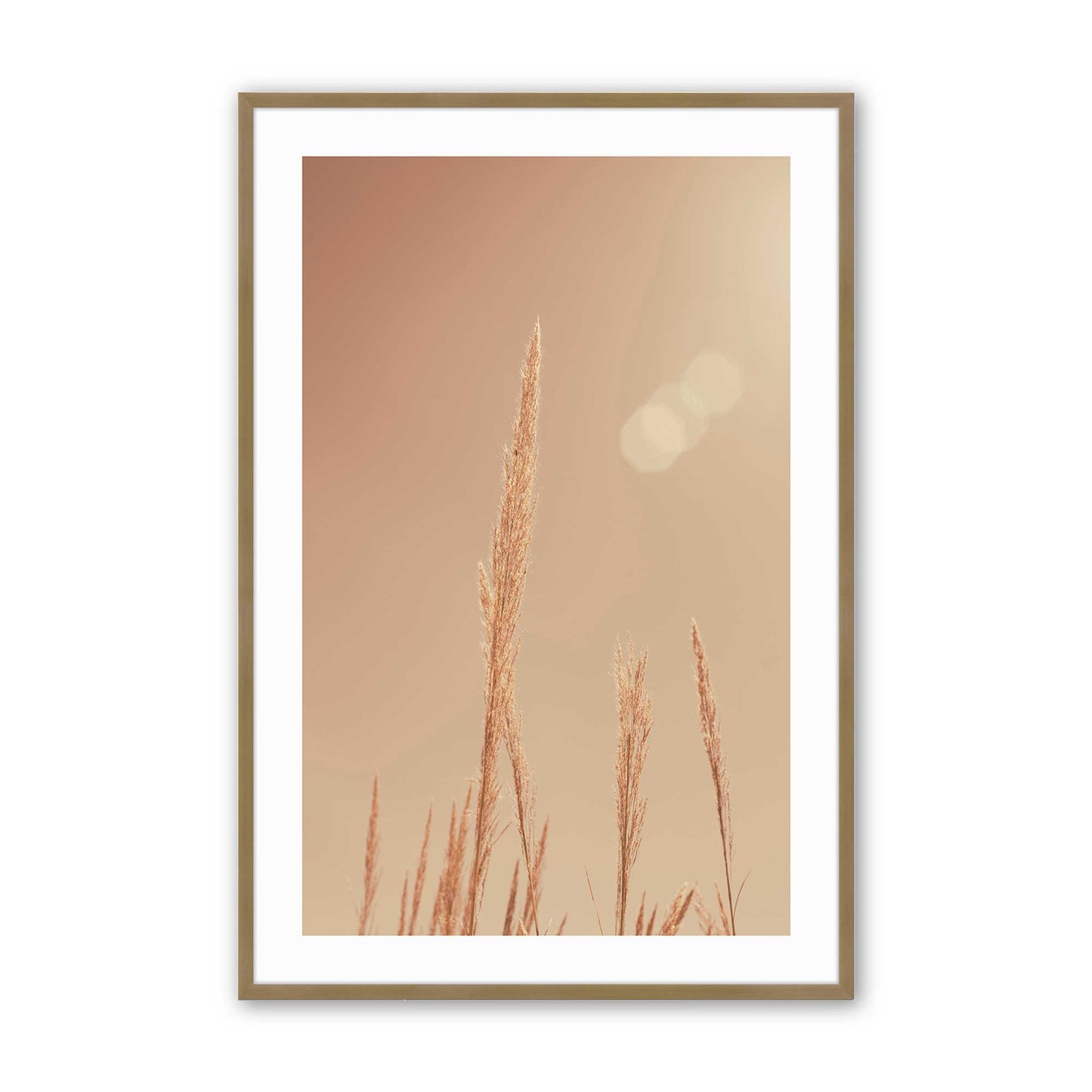 [Color:Brushed Gold], Picture of art in a Brushed Gold frame