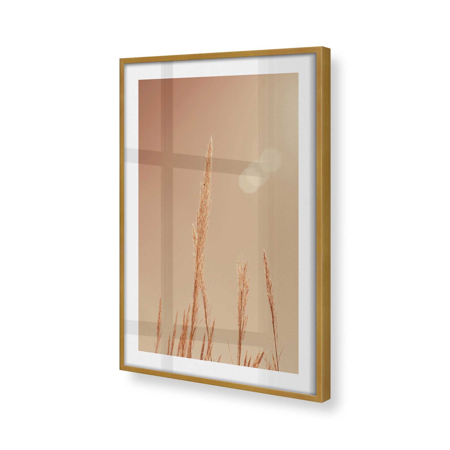 [Color:Polished Gold], Picture of art in a Polished Gold frame of the corner