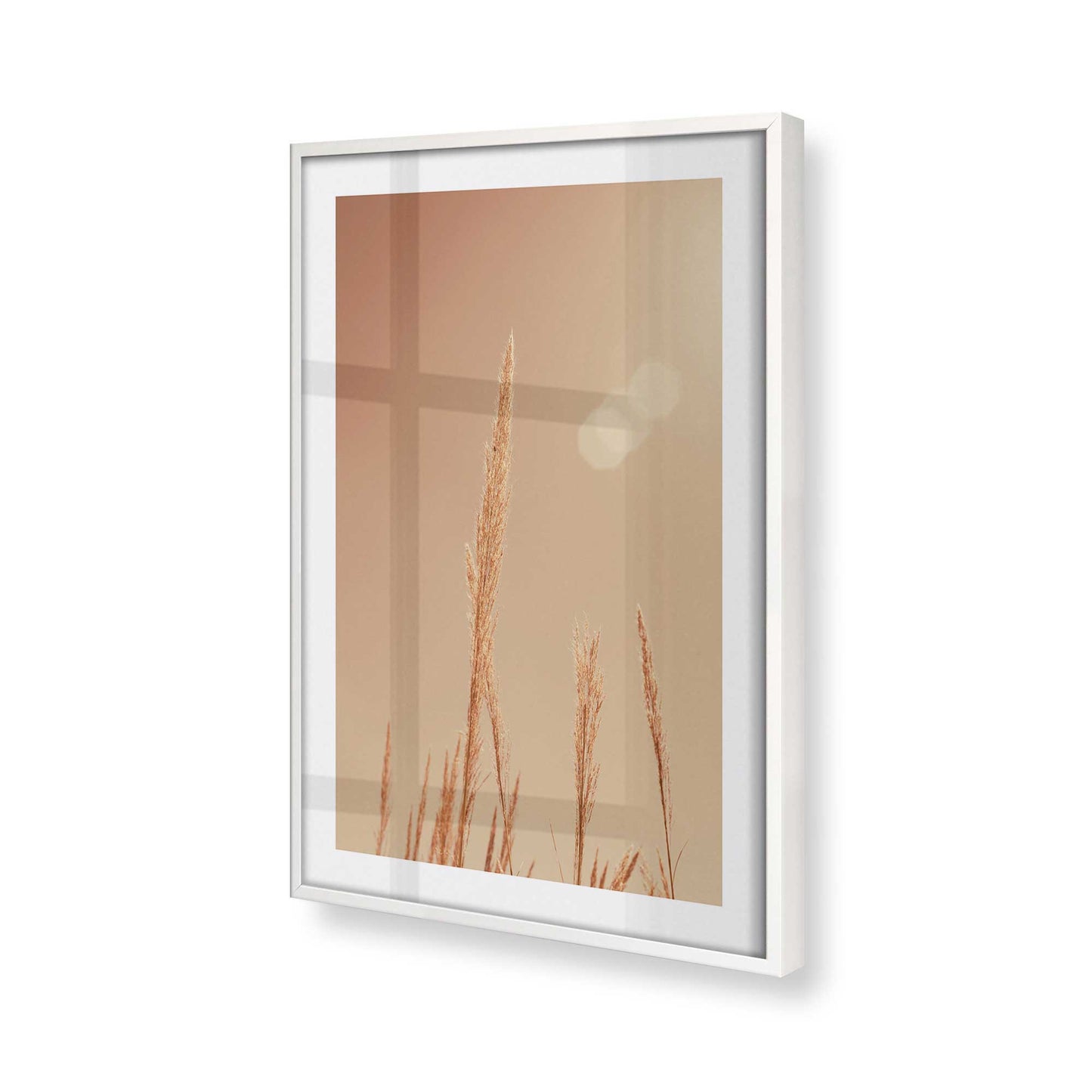 [Color:Opaque White], Picture of art in a Opaque White frame of the corner