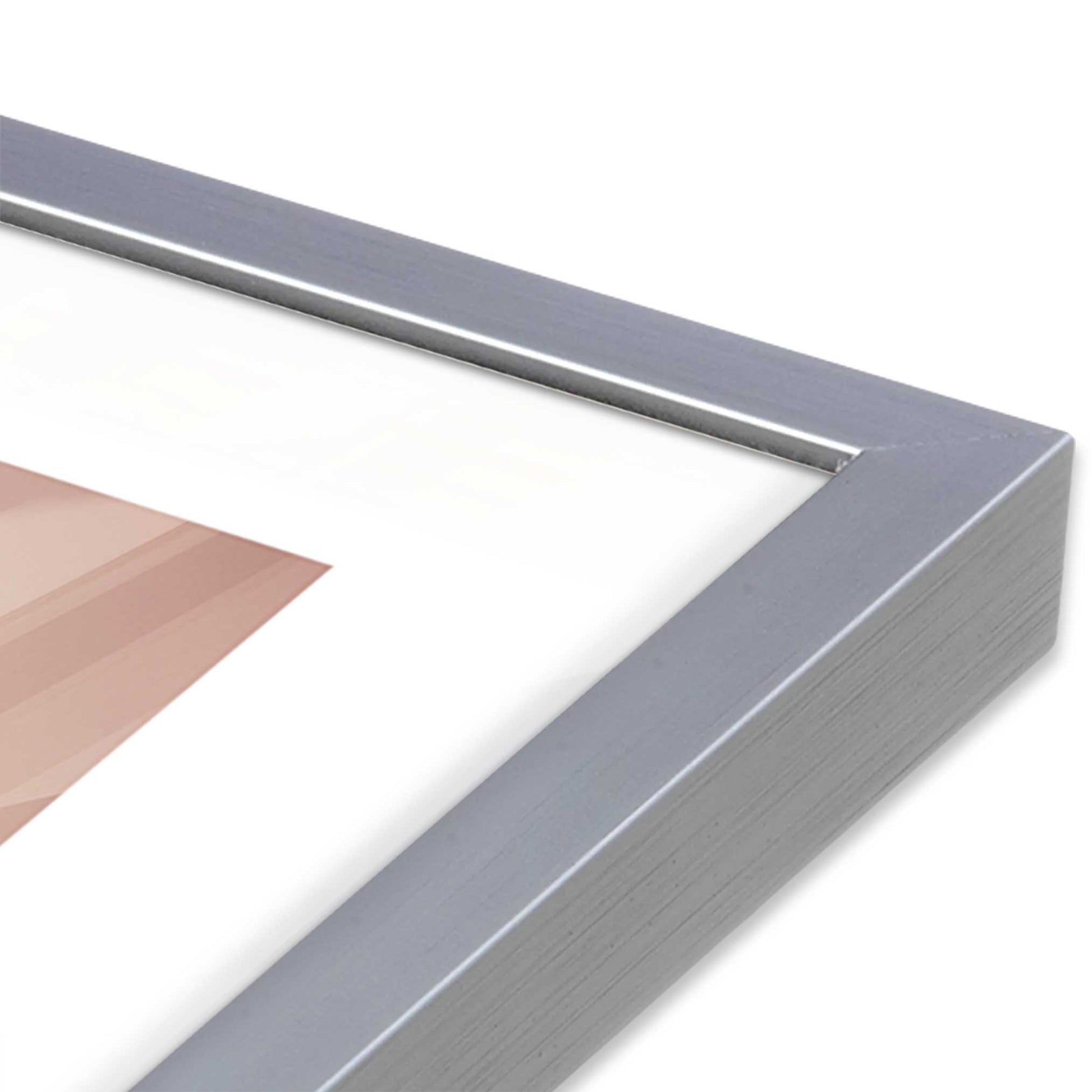 [Color:Polished Chrome], Picture of art in a Polished Chrome frame at an angle