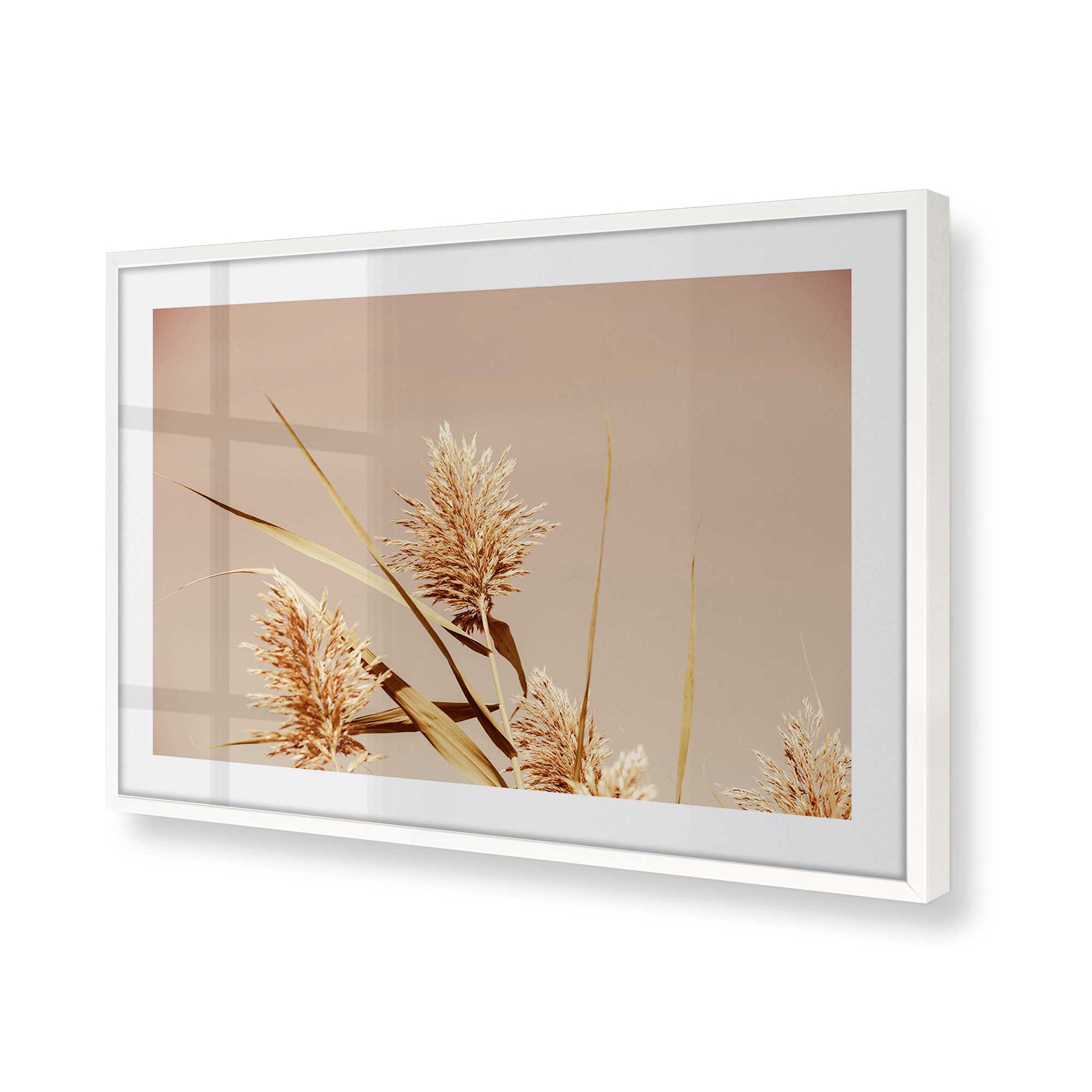 [Color:Opaque White], Picture of art in a Opaque White frame of the corner