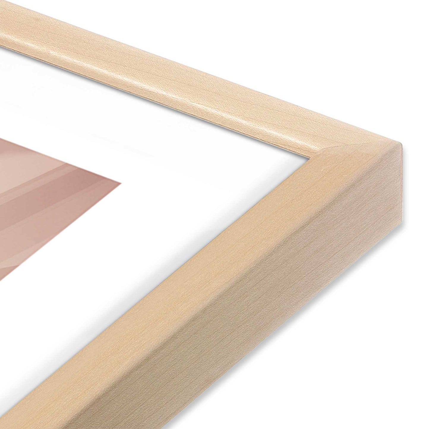 [Color:Raw Maple], Picture of art in a Raw Maple frame at an angle