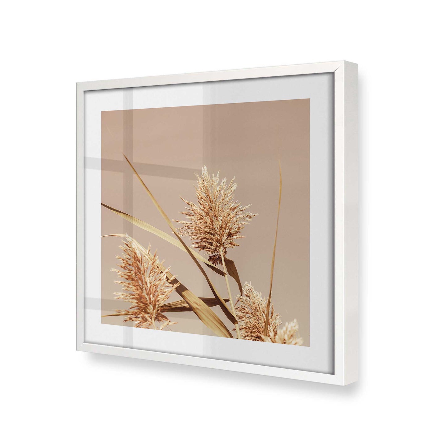 [Color:Opaque White], Picture of art in a Opaque White frame at an angle